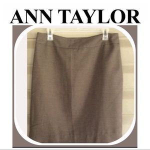 Loft Brown Tweed Pencil skirt